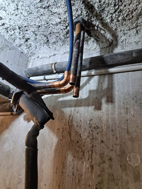 Solaire thermique collectif à Nanterre – pendant les travaux