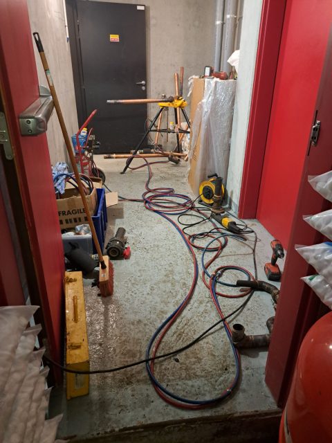 Solaire thermique collectif à Nanterre – pendant les travaux
