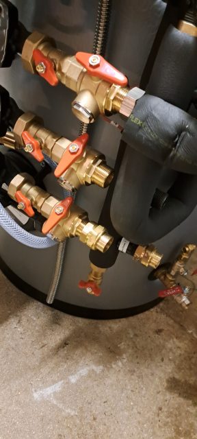 Chauffage solaire (SSC) à Morsang sur Orge – pendant les travaux