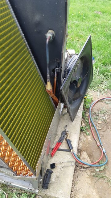 Pompe à chaleur / géothermie à La Celle des Bordes – pendant les travaux